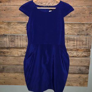 Single Los Angeles Royal Blue Short Sleeved Dress